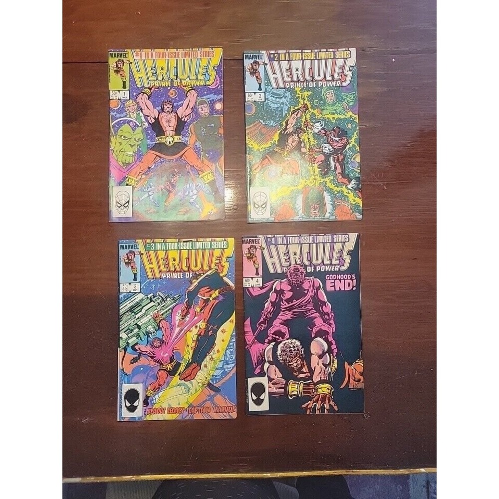 Hercules Prince of Power #1-4 Complete 2nd Series Set 1984 Marvel Comics Lot MCU